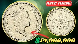 The Most Valuable 5 Pence Coins 1990&ndash;1997 | Rare Rusty & Faded Finds Worth Thousands!