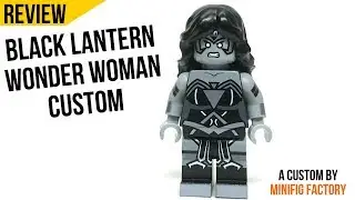 BLACK LANTERN WONDER WOMAN Minifigure Review (Custom by Minifig Factory)