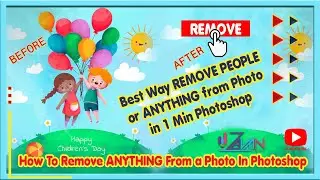 How to REMOVE PEOPLE or ANYTHING from Photo in 1 Mint Photoshop|| Remove Background|| Remove Picture