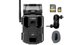 Vosker V200 | Cellular Security Camera | Built-in Solar Panel | LTE, Wireless