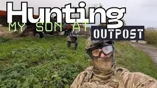 Держу оборону против своего сына в Outpost Airsoft MTW Wolverine: геймплей