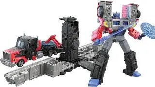 Transformers Generations Legacy Unboxing | G2 Laser Optimus Prime with Trailer Base! #transformers