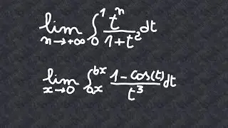 exercices calcul de limites intégrales - théorème de la moyenne