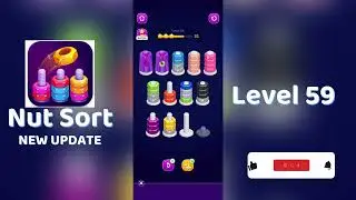 🧩 Nut Sort Level 59 Walkthrough | Step-by-Step Guide 🎮 | Mini Boss