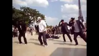 street dance in paris to michael jackson's songs/уличные танцы