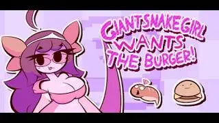 Giant Snake Girl wants The Burger! | Gameplay PC | Steam | GandaCu