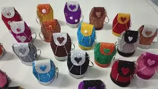 How to make keychain ring at home| Glitter Foam Sheet Keychain Rings