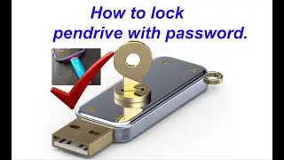 how to lock pendrive with password in winndows 10 /8/8.1.How to Lock Pendrive For Free!!bitlocker