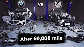 Разборка BMW X3 и Lexus NX после 60 тыс. миль. В чём секрет надёжности Lexus?