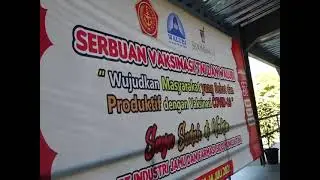 Serbuan vaksinasi TNI dan WALUBI, di PT SIDO MUNCUL