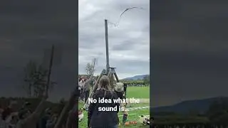 Slow motion shot during Vermont Pumpkin Chuckin Festival
