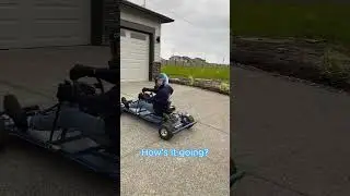 POV Your Neighbor Drives a Go Kart #gokart #funny #shorts