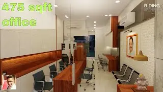 Commercial Interior design of 475 sqft office space || Sketchup and Lumion Walkthrough Video
