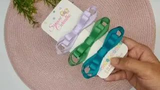 Elegant Ribbon Bow Hair Clips 🌸 | Easy Handmade Hair Accessories Tutorial | DT Elysia Handmade#craft