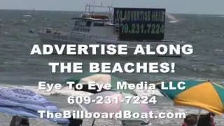 AQUA BILLBOARD BOAT from EYE TO EYE MEDIA LLC