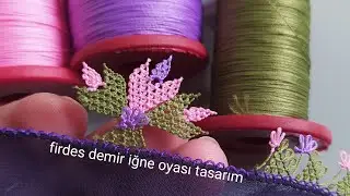 725- ütü istemeyen bir iğne oyası modeli anlatımlı yapılışı