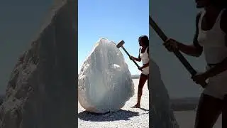 Ultra-clear stone ASMR &mdash; thin mineral shell, slow impact, vast hollow space 🧊🪨