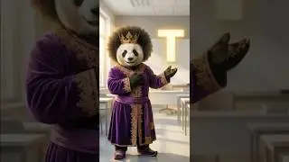 Turkish Alphabet: Letter T (&lsquo;Tatlı&rsquo;) in 10 Seconds🐼 #shorts
