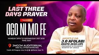 OKOTOJESU TV Live Stream : LAST THREE DAYS OF YEAR 205 PRAYER  DAY 1