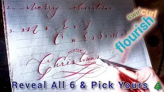 How to Letter / Write Merry Christmas in 6 Styles |Calligraphy & Lettering Tutorial For Beginners