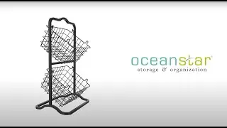 Oceanstar 2-Tier Wire Basket Stand 2FB1927