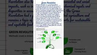 A Short Note On Green Revolution