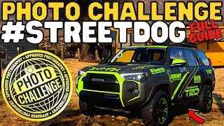 Forza Horizon 5-How to complete Photo challenge #STREETDOG-Camera equipment LAGO BLANCO location