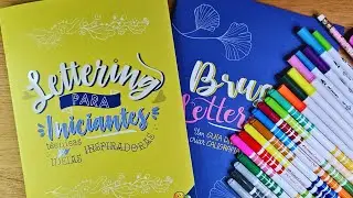 APRENDENDO LETTERING DO ZERO! 🖋️ Meus Livros / LEARNING FROM SCRATCH! My Practice Books (Ep. 01)