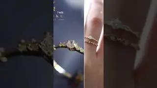 7rocks by Mozaiku #goldring with 7 #diamondcut #zirconia #delicatejewelry #shorts #aumi4