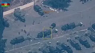 🇦🇿 : Video of azerbaijan drones destroying armenia troops