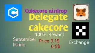 Cakecore stake kaise kare! Cakecore delegate!cakecore mining! How to delegate cakecore in metamask