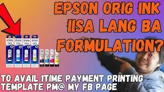 EPSON ORIG INK IISA LANG BA FORMULATION ? | UNIVERSAL INK FOR OTHER EPSON MODELS NGA BA?