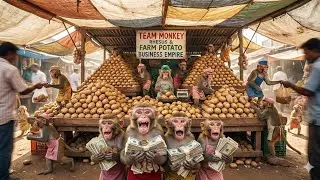 The Amazing Monkey Team: Potato Farming From Farm to Market 🥔🐒
