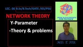 Y-parameter/Two port network/Network theory/For B.Sc,B.Tech,GATE/@PIRACADEMYFORPHYSICSBYPIRSIR
