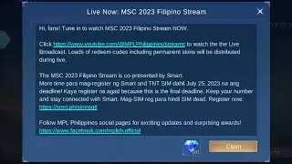 MSC 2023 Claims Free Diamonds Event!