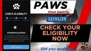 PAWS AIRDROP CLAIM | PAWS AIRDROP not ELIGIBLE | PAWS new UPDATE | PAWS check ELIGIBILITY