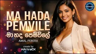 Ma hada pemvile - මා හද පෙම්විලේ - Amal perera - EDM track created by @haitrack #aivideo #musicvideo