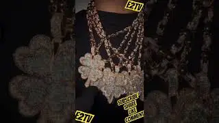 Closer look at the custom clover chains Kai gifted‼️💎🍀#hiphop#music#streamer#shorts#viral#movie#tv