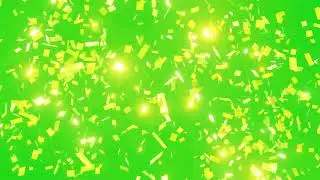 Golden Confetti Explosion | Green Screen Stock Footage #greenscreen #confetti #golden