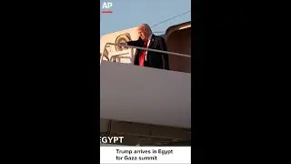 Trump arrives in Egypt for Gaza summit after urging Israel to seize a chance for peace