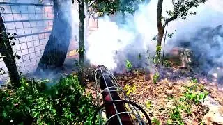 Curtis Dyna-fog golden eagle 2610 fogger, killing mosquitoes 2023