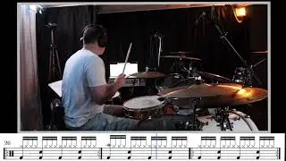 🎵 Muse – Panic Station | Drum Cover + Partition Batterie (Scrolling Sheet)