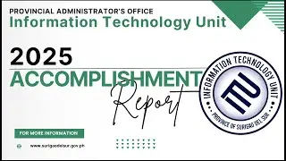 PADMO - INFORMATION TECHNOLOGY UNIT ACCOMPLISHMENT REPORT 2025