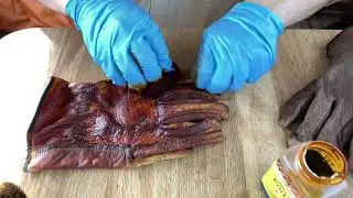 How to dye a Leather glove (short version)