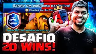 DESAFIO DAS 20 VITÓRIAS,HJ QUEBRO O IPAD!!!#aovivo #ClashRoyale #gaming