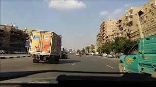 Cairo Driving Dash Cam Video(13): Heliopolis, Hegaz Street