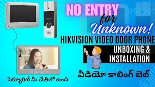 HIKVISION VIDEO DOOR PHONE | UNBOXING AND INSTALLATION | VIDEO CALLING BELL SYSTEM