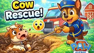 Paw Patrol Cow Rescue &ndash; Kids Game Fun!🐄🚒