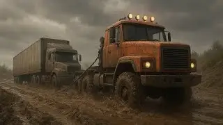 Heavy Duty Rescue | Big Truck Towing Another Truck & Trailer | SnowRunner Gameplay