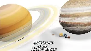 universe size comparison planet bouncing | solar system planet size comparison 3d